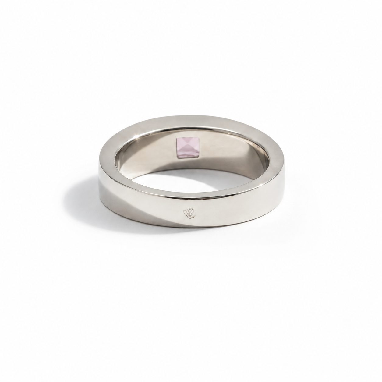 Cartier - Tank Ring White Gold - Rose Quartz