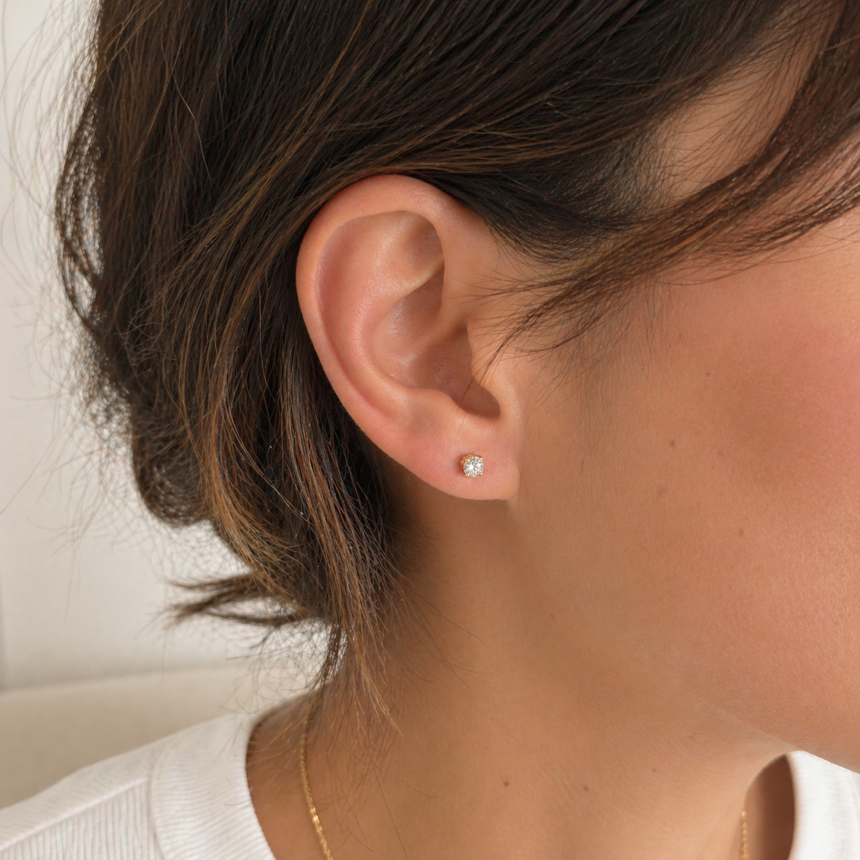Boucles d’oreilles Puce - Diamants 0,40 carat
