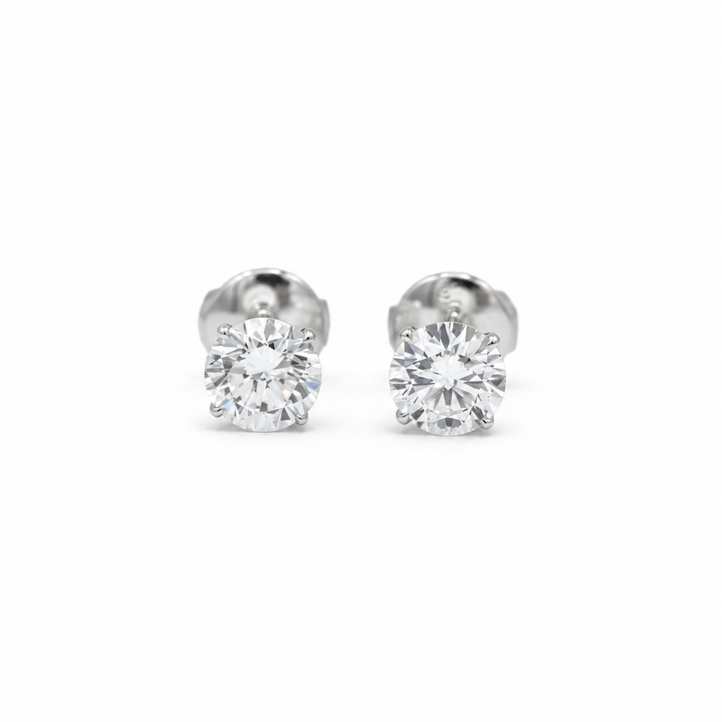 Boucles d’oreilles Puces Diamants