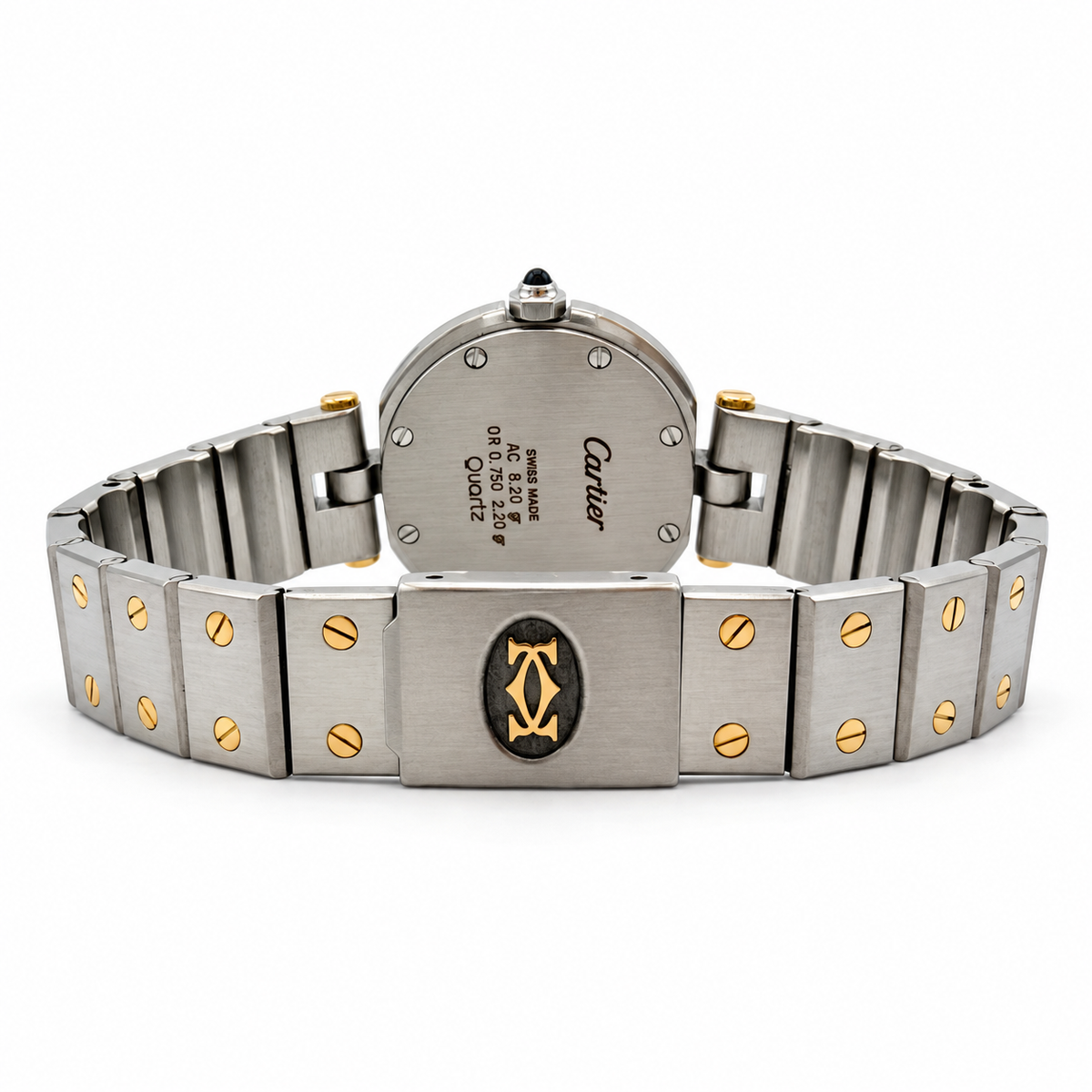 Cartier - Montre Santos  Or jaune et Acier