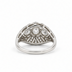 Art déco - Bague Platine - Diamants 1,50 carats