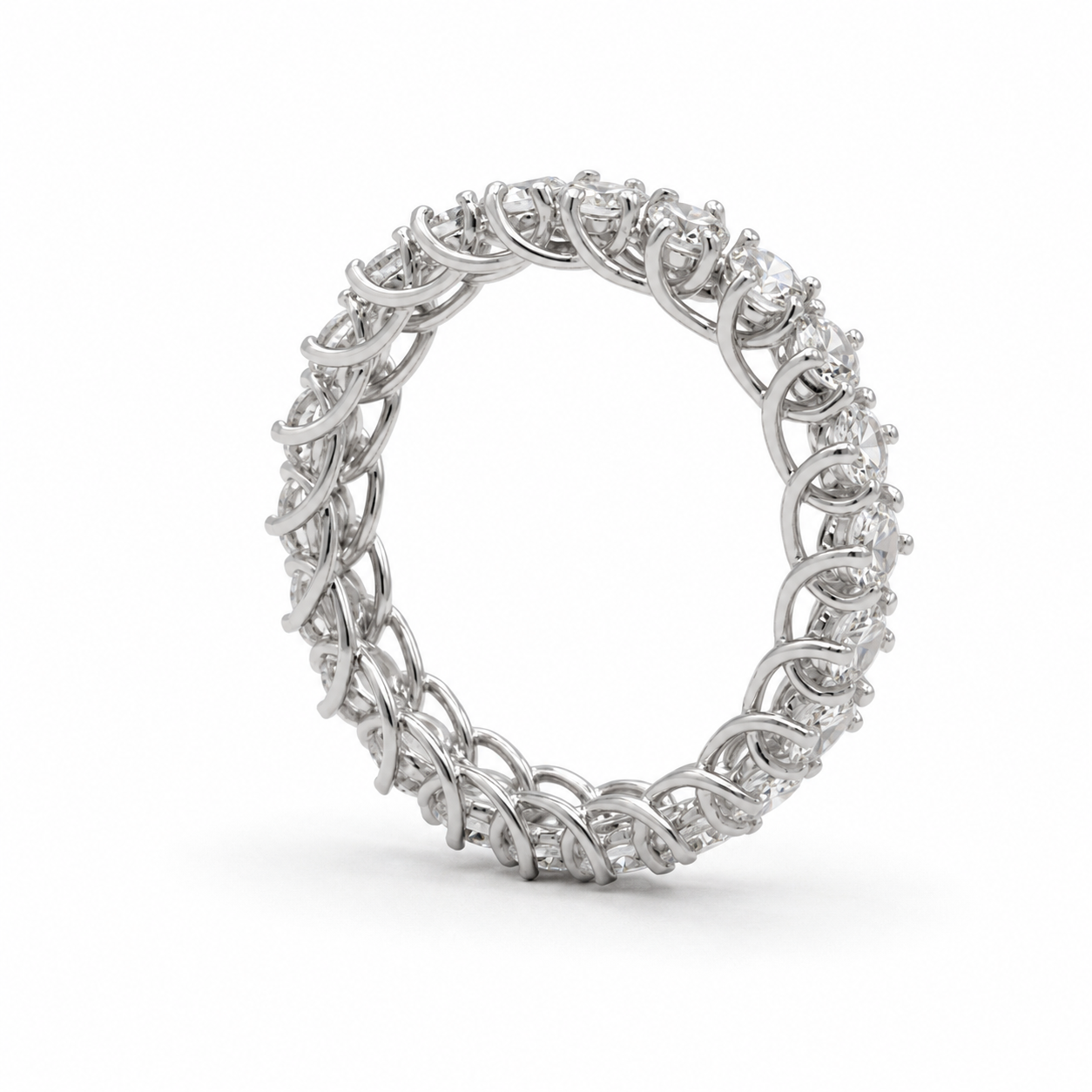 Alliance Américaine - Or blanc - Diamants