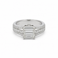 Bague Or Blanc - Diamants 1,82 carats