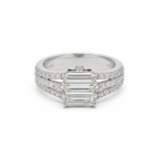 Bague Or Blanc - Diamants 1,82 carats