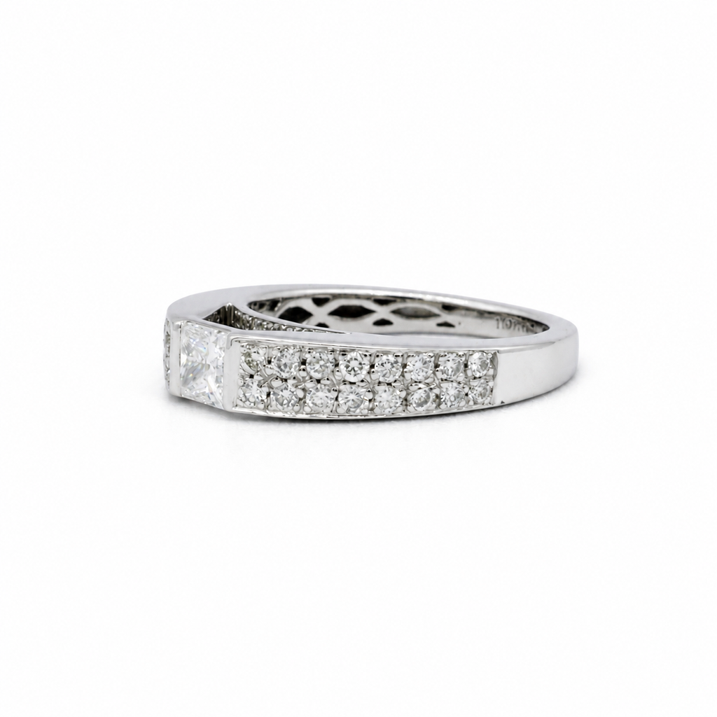 Bague Or blanc - Diamants 1,20 carats