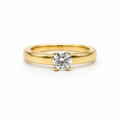 Bague Solitaire - Or jaune - Diamant 0,50 carats