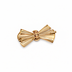 Broche Noeud Or rosé et rubis