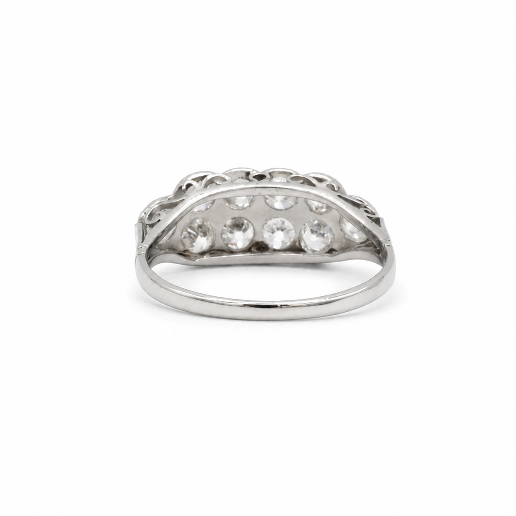 Art Déco - Bague Platine - Diamants 1,20 carats