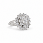 Bague Marguerite Or blanc et Diamants 2,10 carats