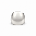 Bague Jonc Large Or blanc