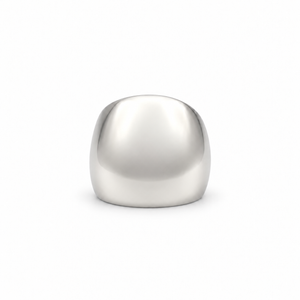 Bague Jonc Large Or blanc