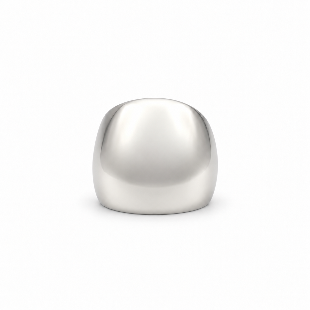 Bague Jonc Large Or blanc