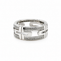 Bulgari - White gold and diamond ring - Parentesi model