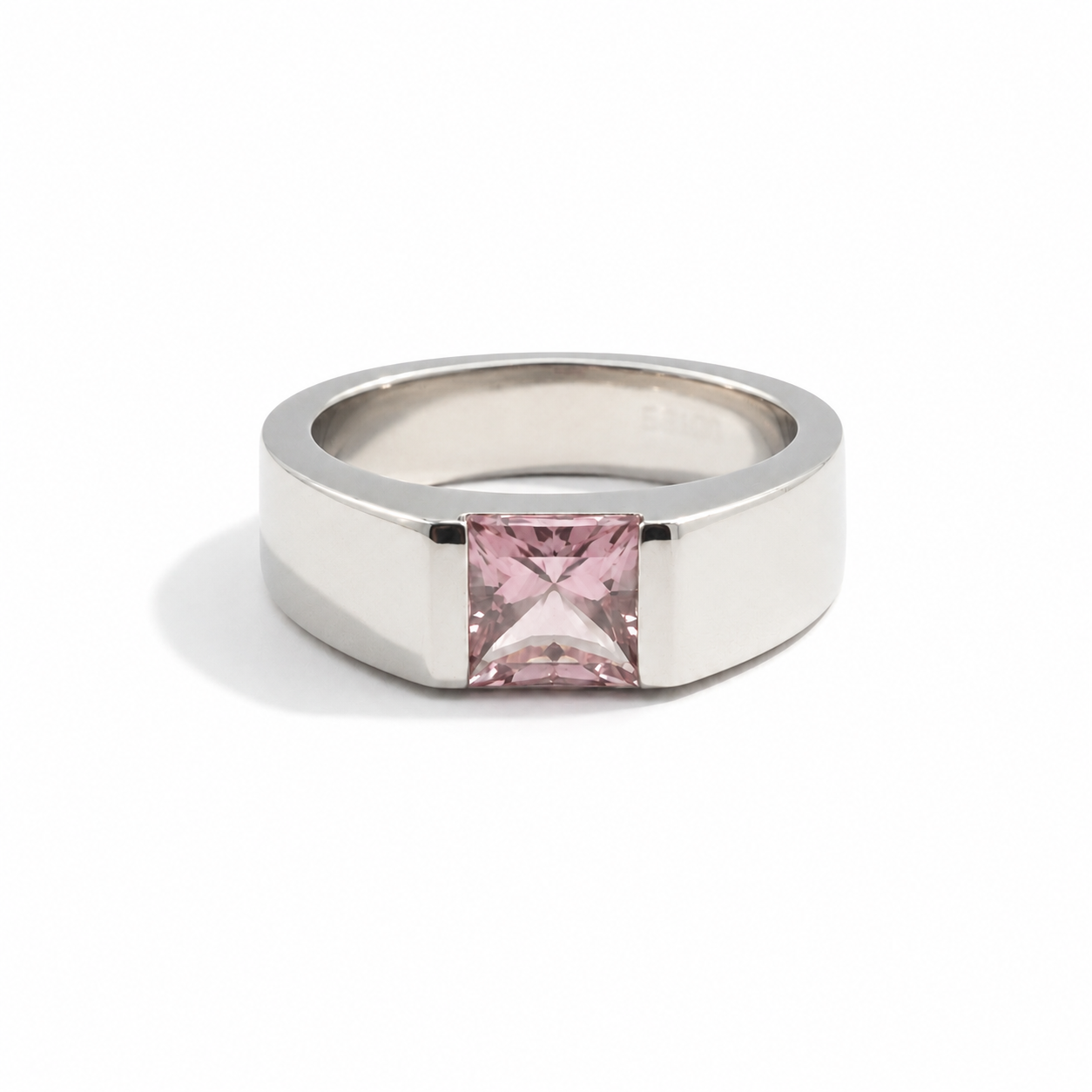 Cartier - Bague Tank Or Blanc - Tourmaline
