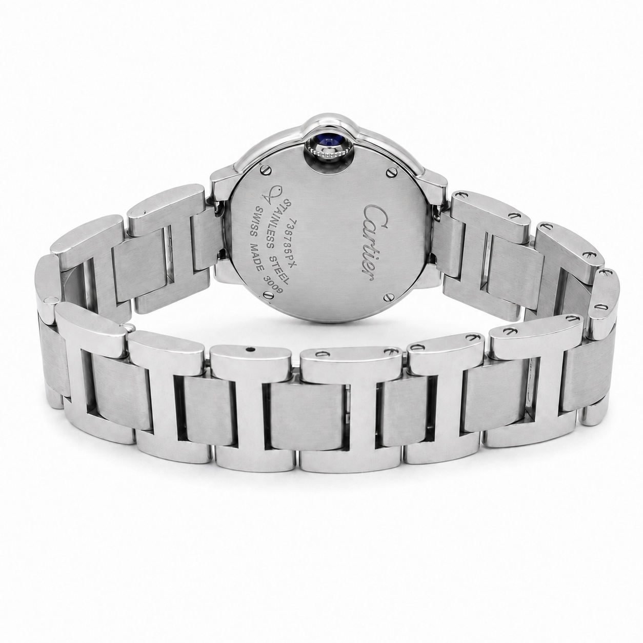 Cartier - Montre Ballon Bleu - Acier - 28 mm