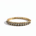 Vintage Gold Bangle Bracelet - Circa 1950