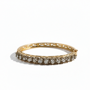 Vintage Gold Bangle Bracelet - Circa 1950