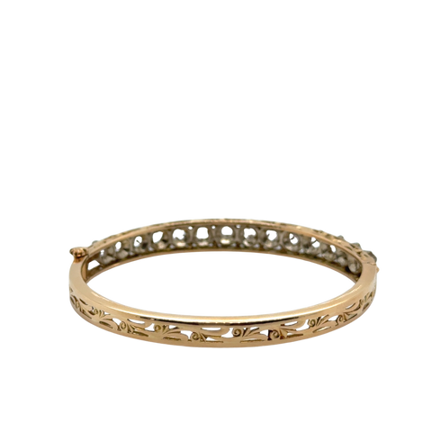Bracelet Jonc Vintage Or - Circa 1950