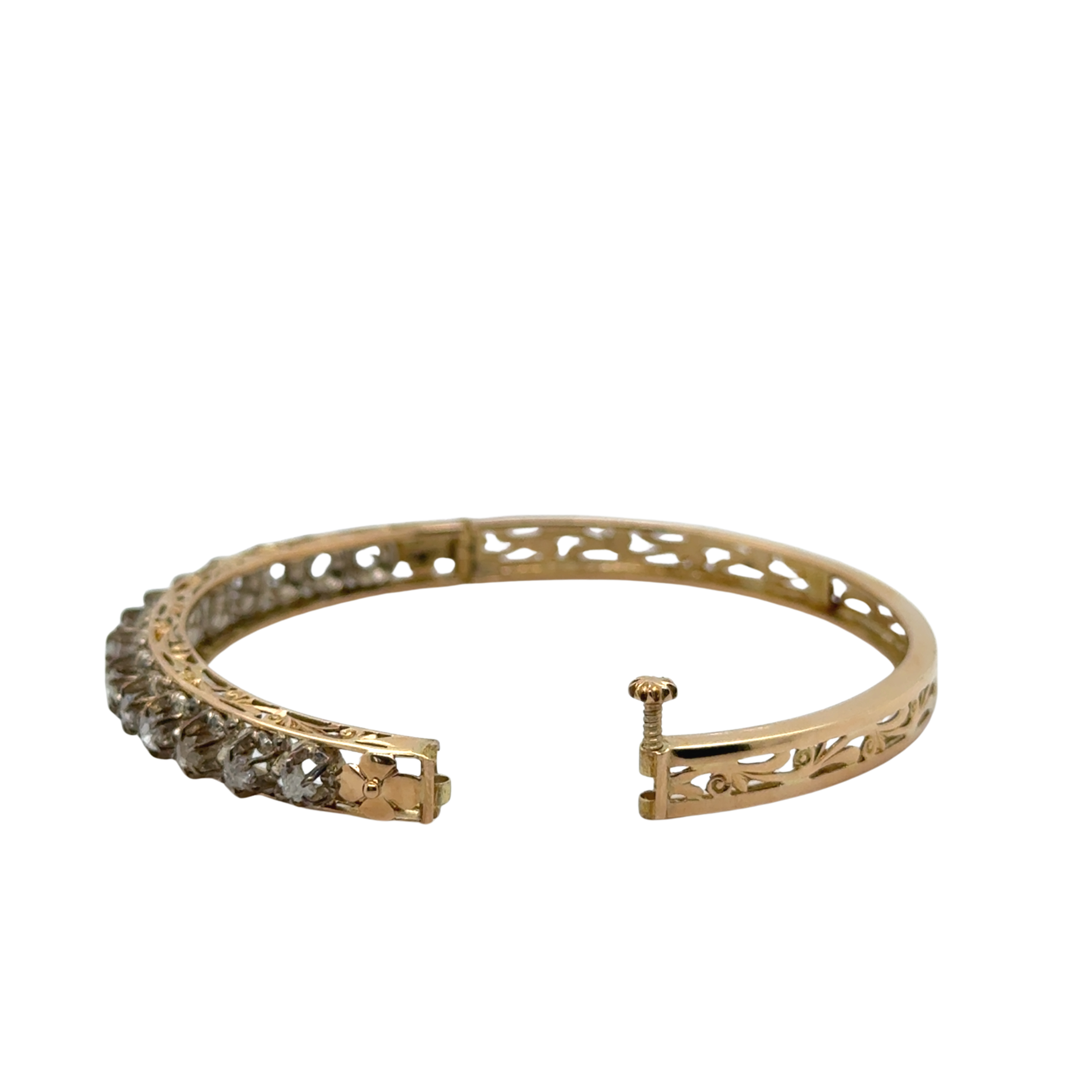 Bracelet Jonc Vintage Or - Circa 1950