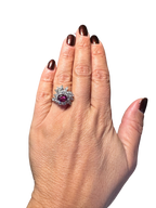 Bague Cocktail - Rubis et Diamants