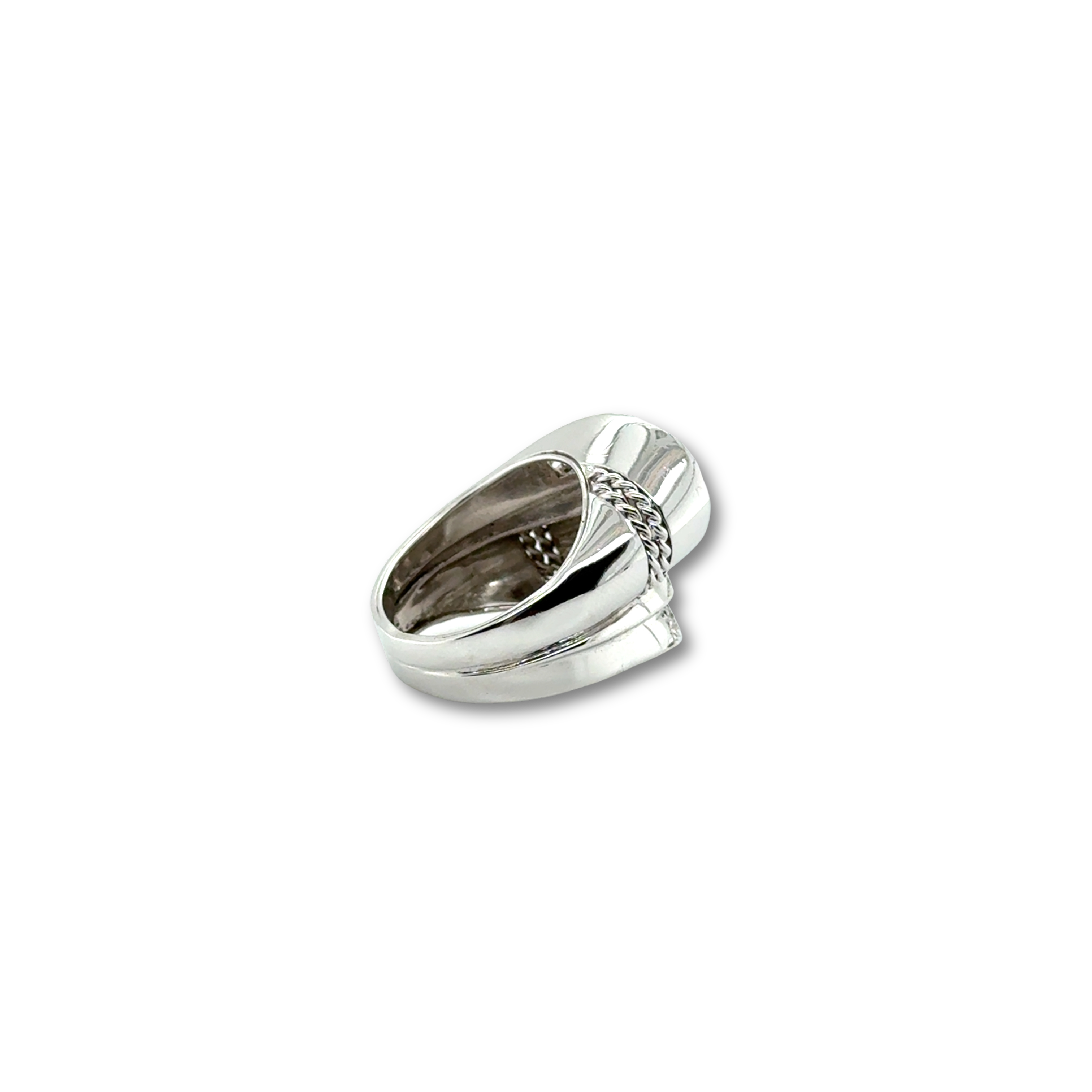 Bague Rétro Or Blanc et diamants - 1,28 carats