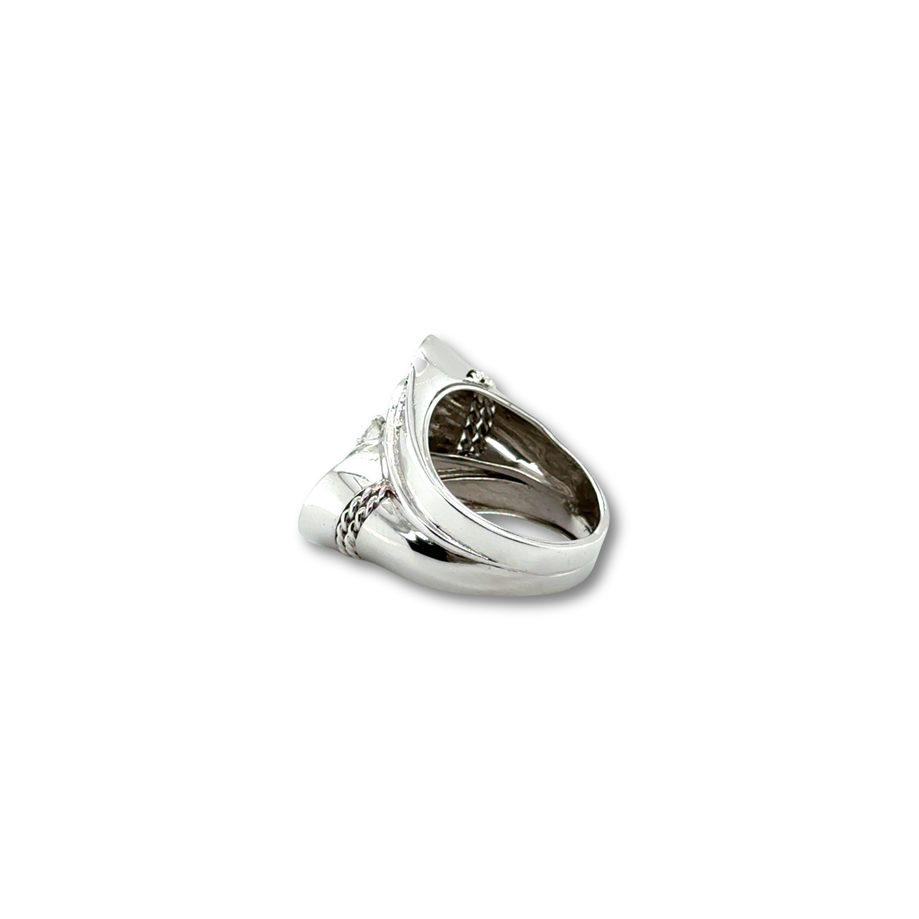 Bague Rétro Or Blanc et diamants - 1,28 carats