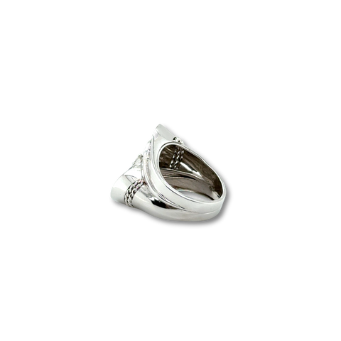 Bague Rétro Or Blanc et diamants - 1,28 carats
