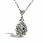 Pendentif Or blanc et Diamants - Époque 1900