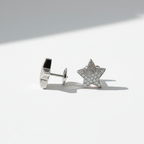 Boucles d’oreilles Étoile - Or blanc et Diamants