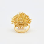 CARL BUCHERER - Important cocktail ring in yellow gold, South Sea pearl, diamonds