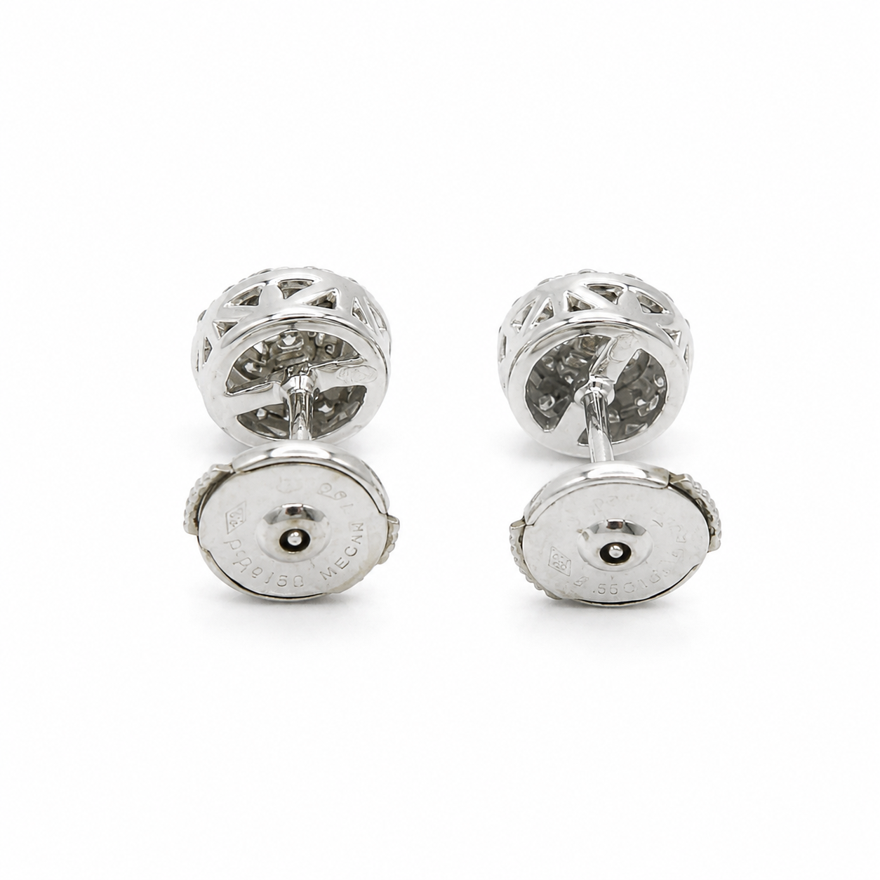Boucles d’oreilles - Or blanc et Diamants
