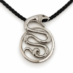 Boucheron - Pendentif Trouble Serpent - Or blanc et Diamants
