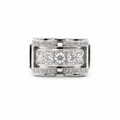 Art déco - Bague Platine - Diamants 1,07 carats
