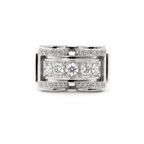 Art déco - Bague Platine - Diamants 1,07 carats