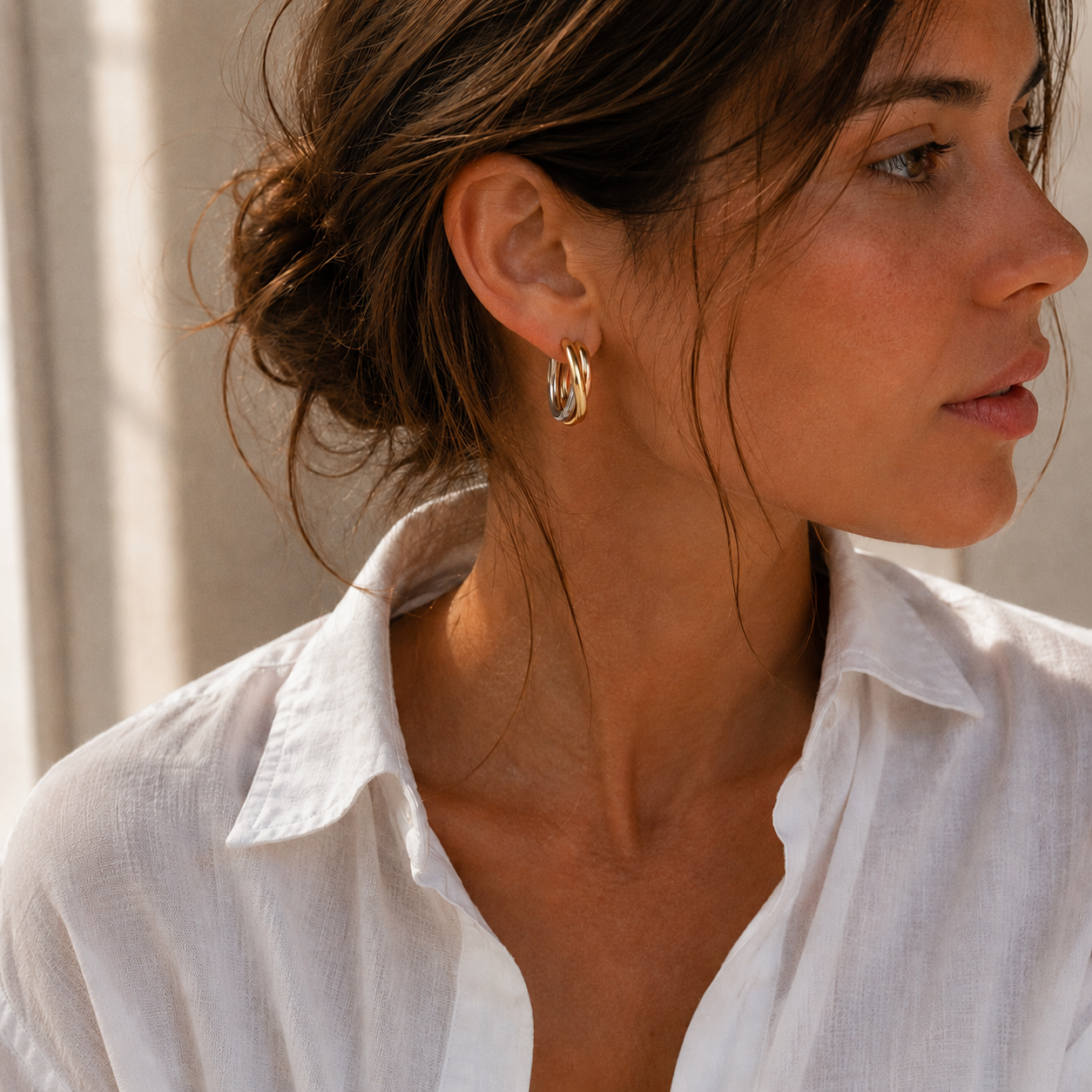 Cartier - Trinity earrings - 3 golds