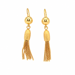 Boucles d’oreilles à pompons Vintage - Or jaune - Année 80