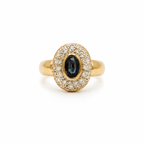 Bague Marguerite - Or Jaune - Saphir et Diamants