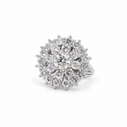 Bague Marguerite Or blanc et Diamants 2,10 carats