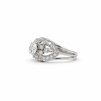 Art déco - Bague Platine et diamants