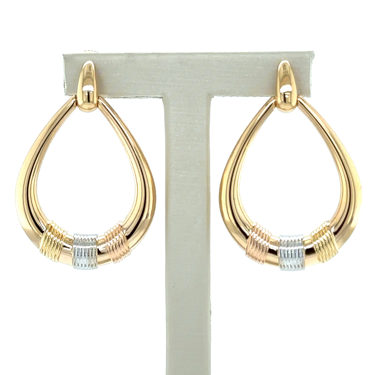 CARTIER - Boucle d’oreilles 3 ors