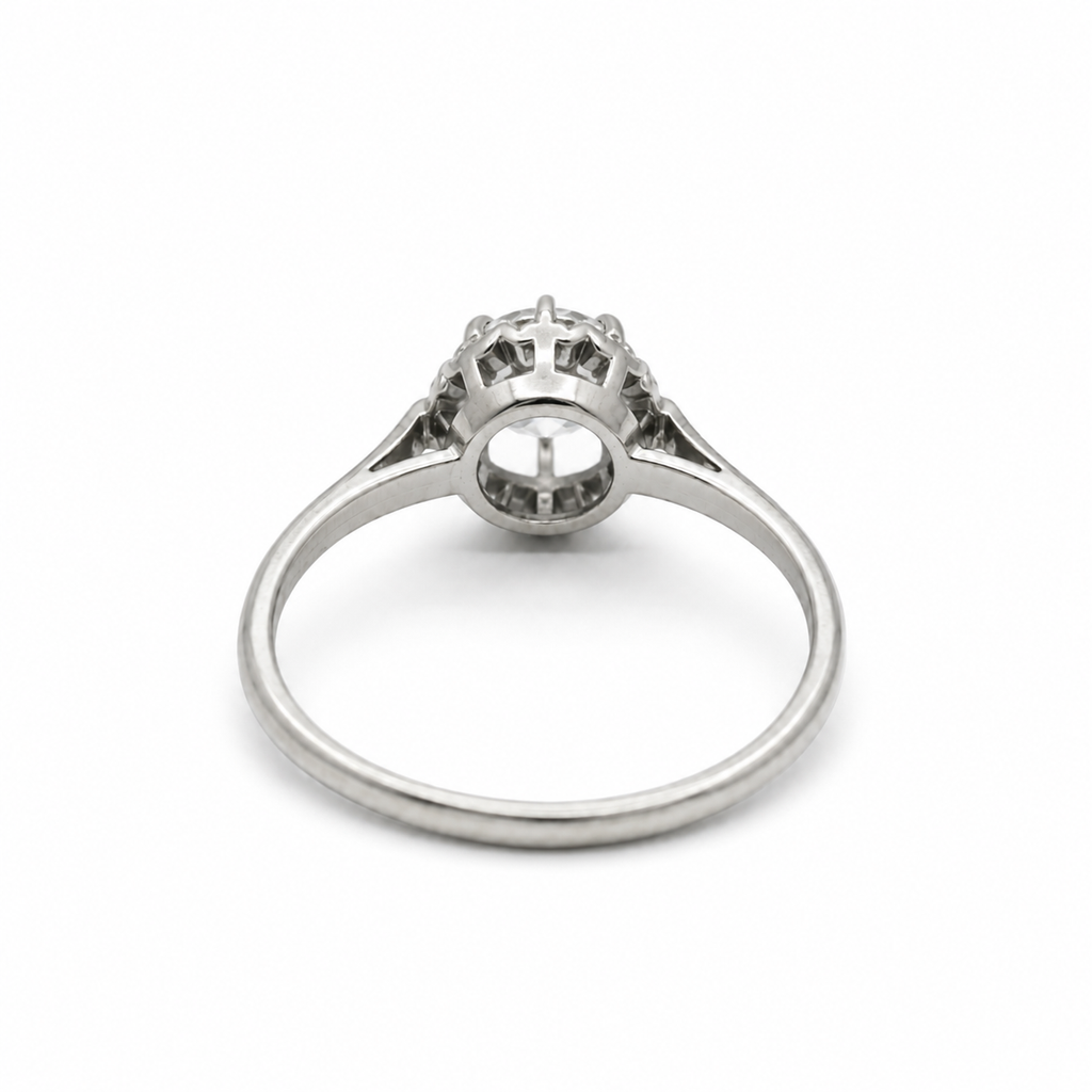 Bague Solitaire - Diamant 0,80 carat - Taille Ancienne