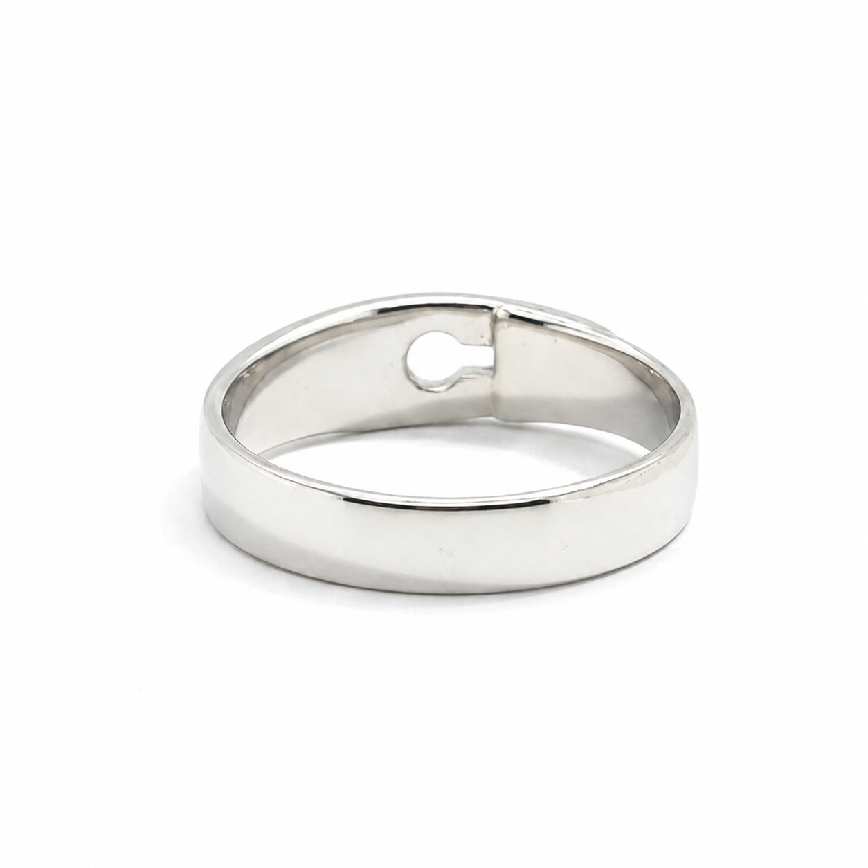 DINH VAN - White Gold and Diamond Lock Ring