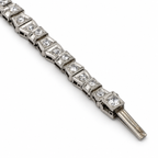 Art déco - Montre femme Platine et diamants