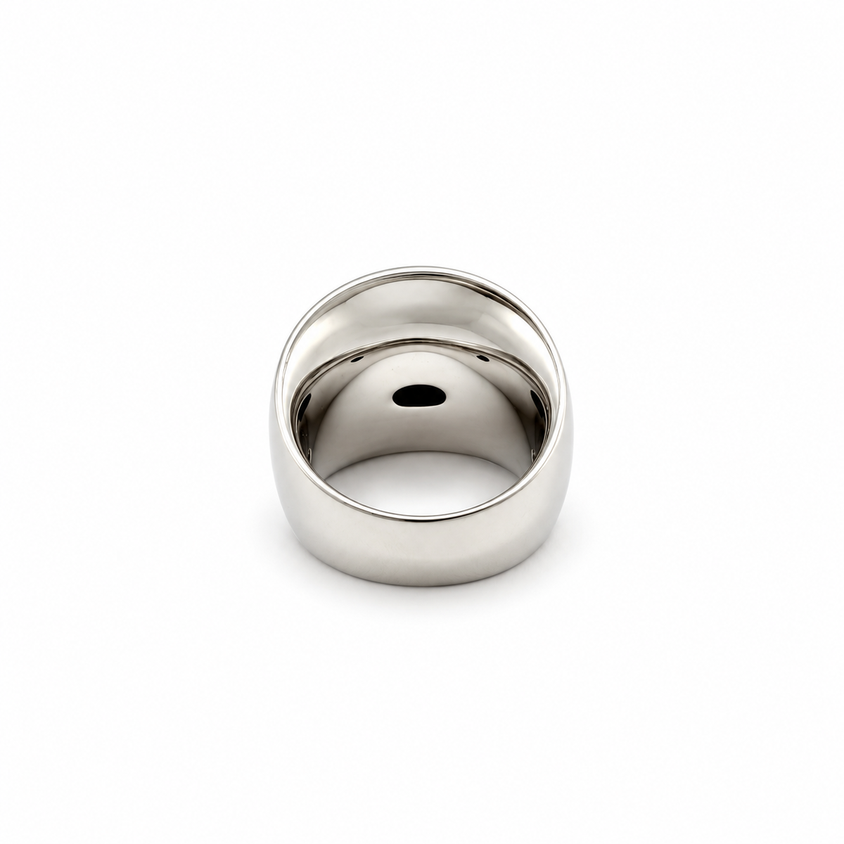 Bague Jonc Large Or blanc