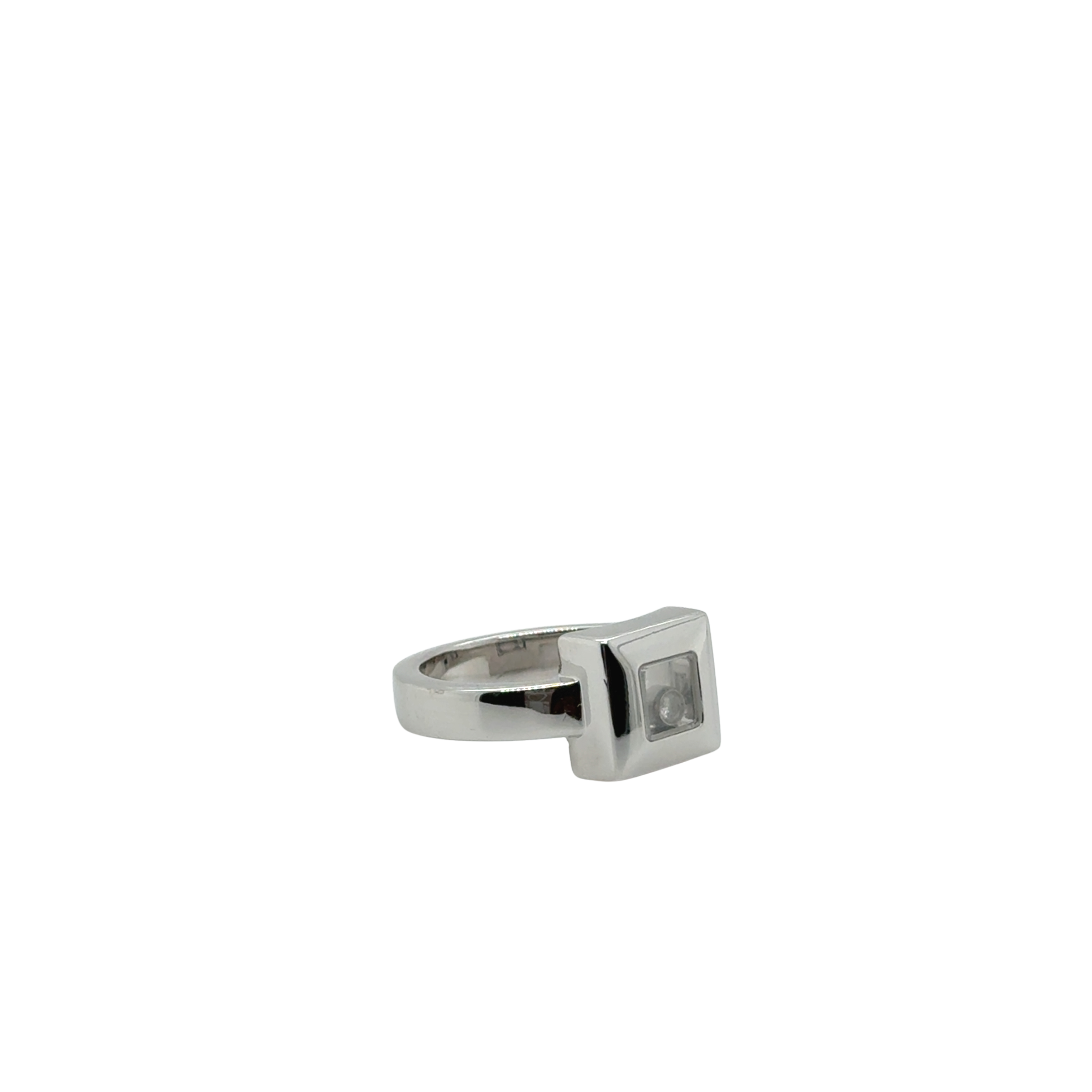 CHOPARD - Bague « Happy Diamonds » - Or blanc et Diamants