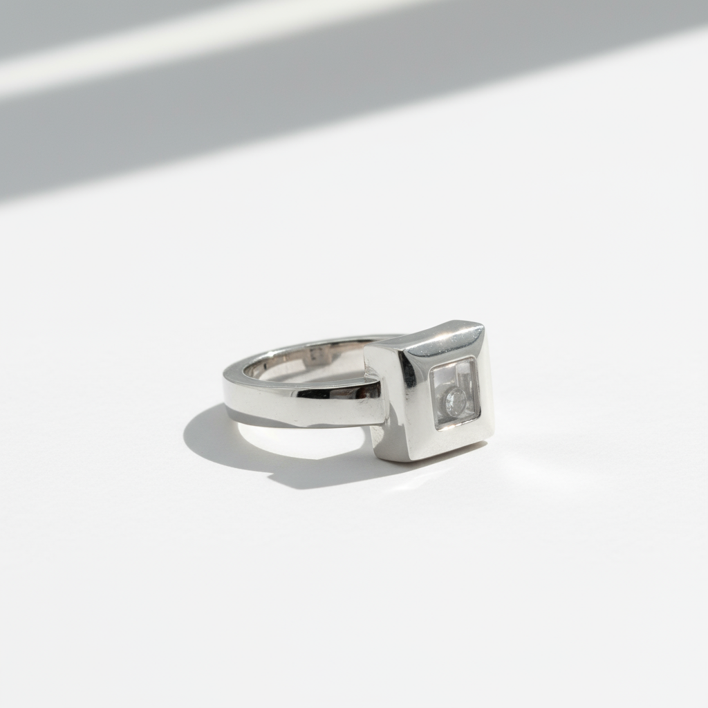 Chopard - Bague « Happy Diamonds » - Or blanc et Diamants