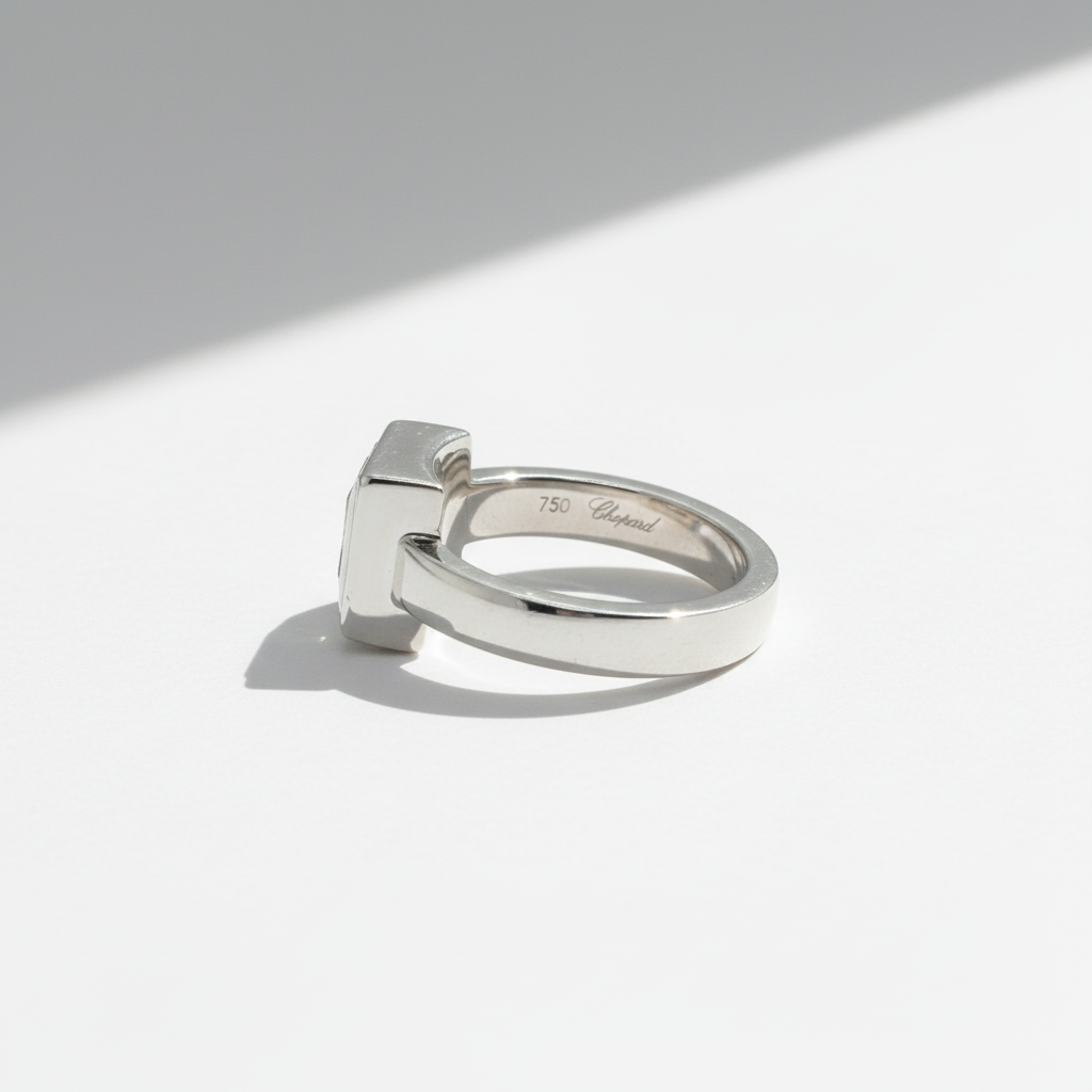 Chopard - Bague « Happy Diamonds » - Or blanc et Diamants