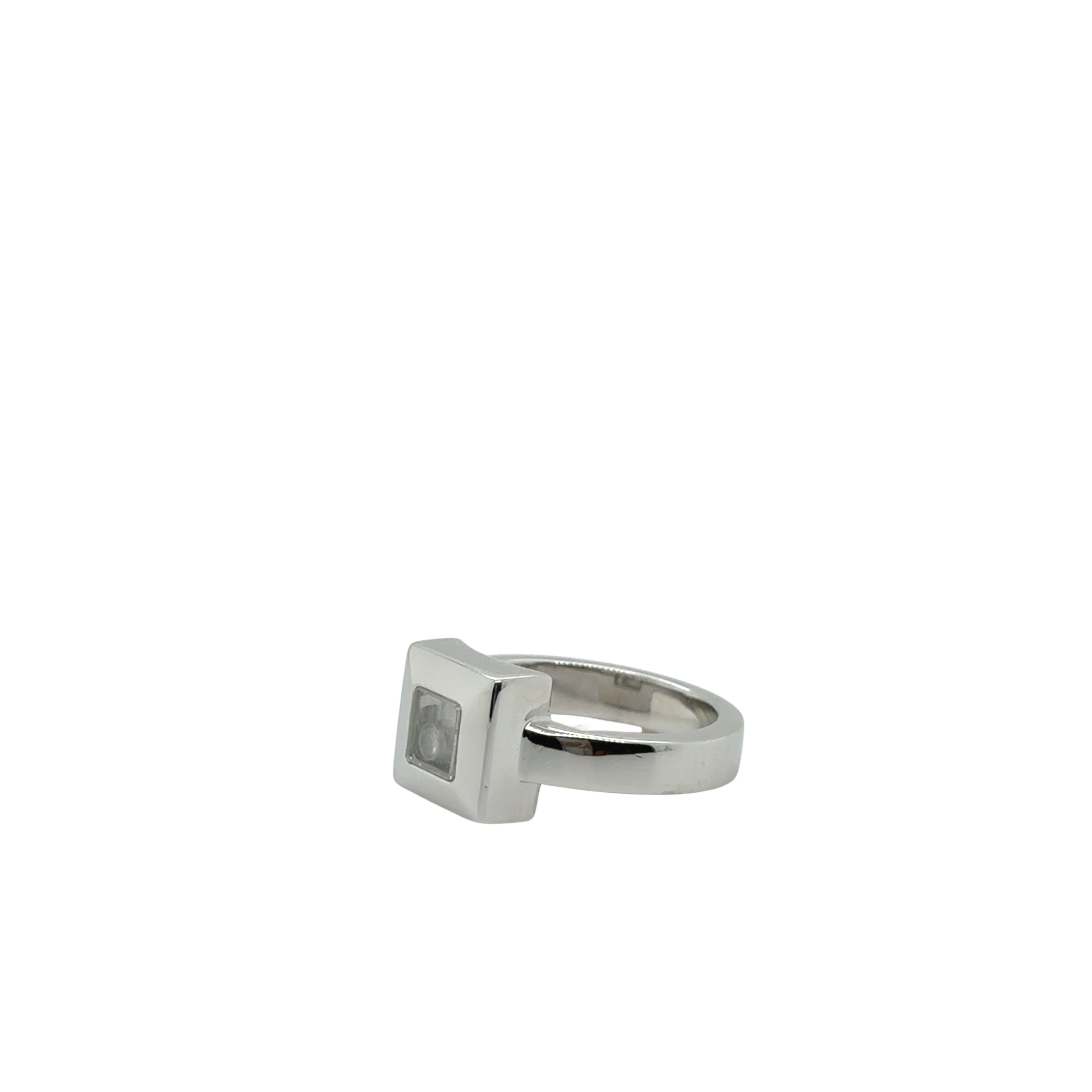 CHOPARD - Bague « Happy Diamonds » - Or blanc et Diamants