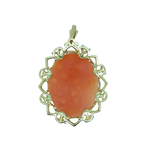 Pendentif Camée - Or jaune et Perles de culture