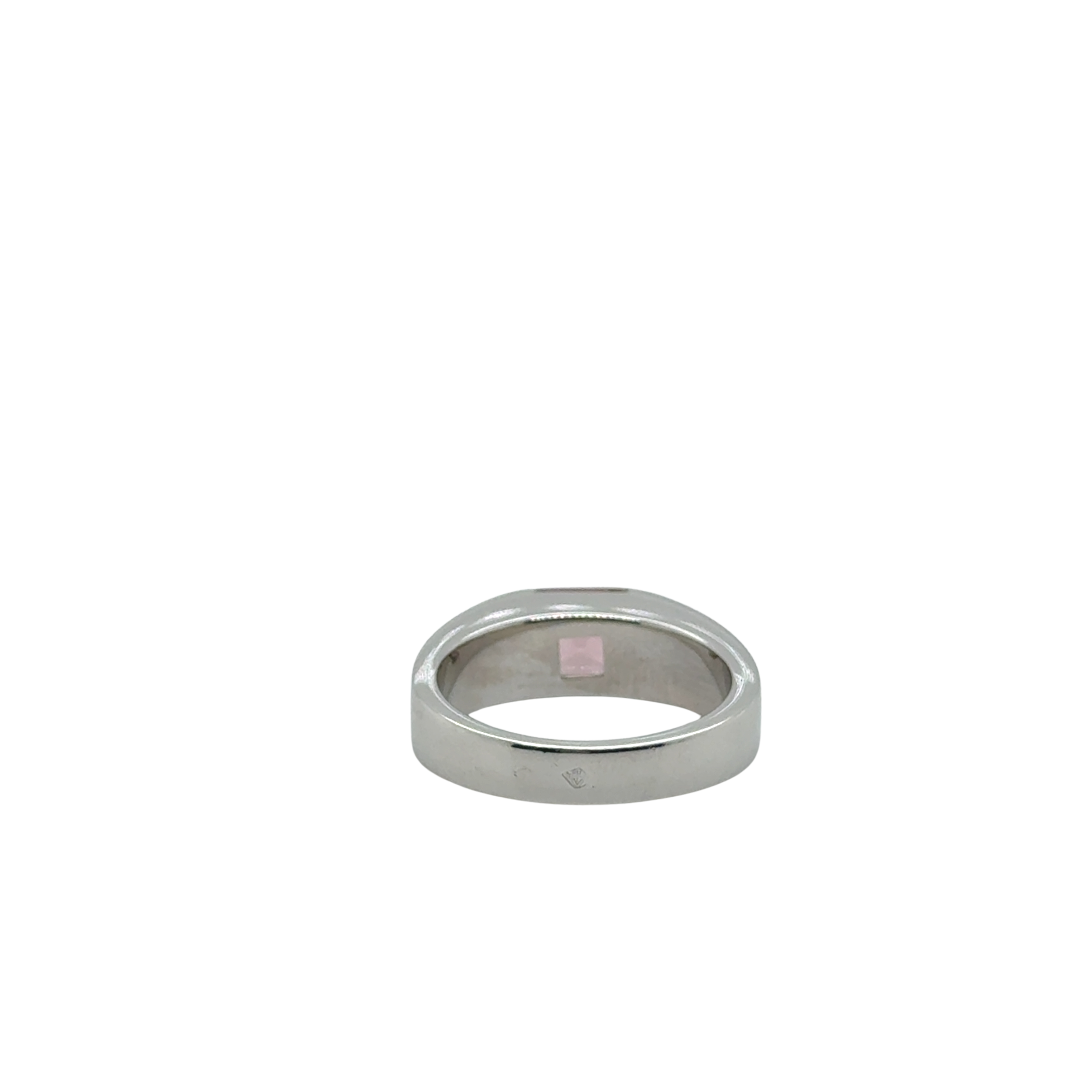 Cartier - Bague Tank Or Blanc - Quartz Rose